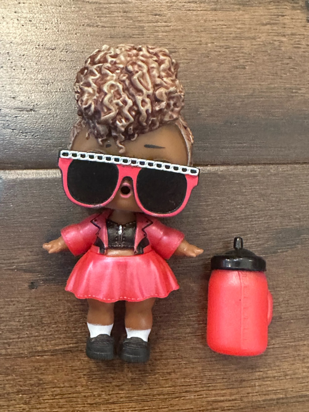 EUC L.O.L. Surprise! Doll with Pink Outfit and Black Sunglasses